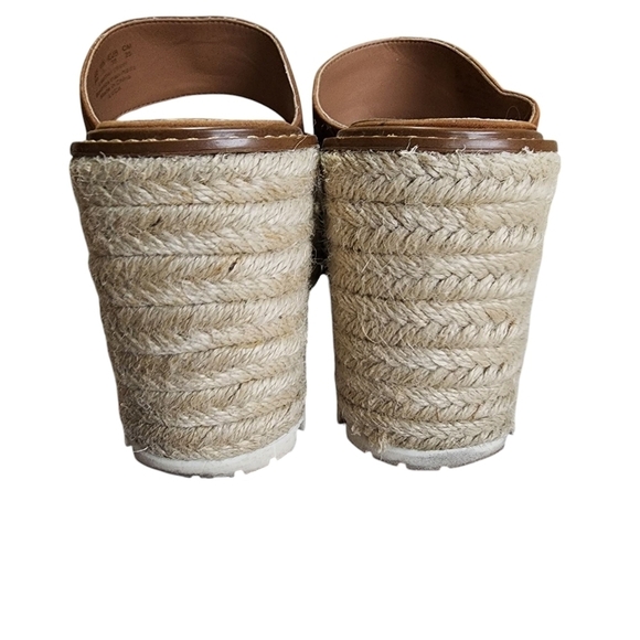 Sam Edelman Luca Tan Suede Platform Wedges with Espadrille Sole - 8M - Picture 7 of 10